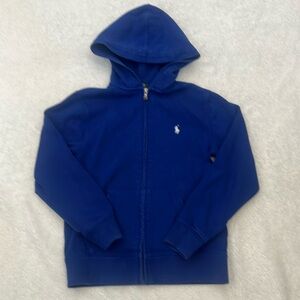 POLO by Ralph Lauren Zipup Hoodie Yellow Horse Boys Size 10/12